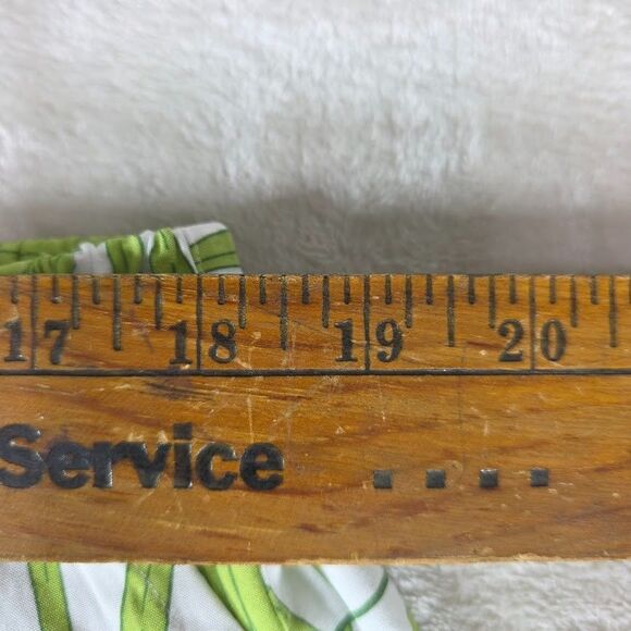 PIYAMA Abigail Pajama Sleep Set XXXL Shorts w/Short Sleeve Top Green/White Palm - Picture 12 of 13